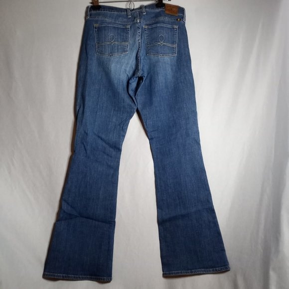 Lucky Brand Too Tough To Die Sofia Boot Women's Denim Jeans Sz. 8 - Picture 2 of 7